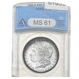 1885-S Morgan Silver Dollar ANACS MS61