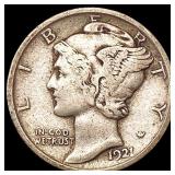 1921 Mercury Dime LIGHTLY CIRCULATED