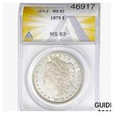 1879 Morgan Silver Dollar ANACS MS63