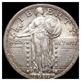 1917 T2 FH Standing Liberty Quarter UNCIRCULATED