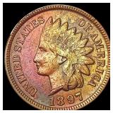 1897 Indian Head Cent CLOSELY UNCIRCULATED