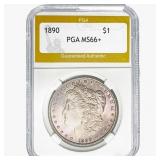 1890 Morgan Silver Dollar PGA MS66+