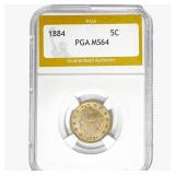 1884 Liberty Victory Nickel PGA MS64