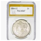 1884-CC Morgan Silver Dollar PGA MS67