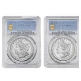 1879-S [2] Morgan Silver Dollar PCGS AU58