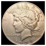 1935-S Silver Peace Dollar CLOSELY UNCIRCULATED