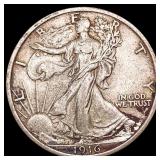 1916 Walking Liberty Half Dollar CLOSELY UNCIRCULA