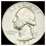 1941-D Washington Silver Quarter UNCIRCULATED