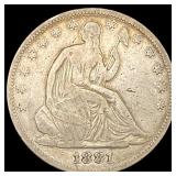 1881 Seated Liberty Half Dollar LIGHTLY CIRCULATED