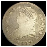 1809 Capped Bust Half Dollar NICELY CIRCULATED