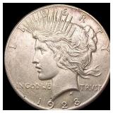 1928 Silver Peace Dollar CHOICE AU