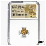 Byzantine Michael III, AD 842-867 EL Semissis NGC