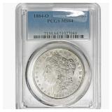 1884-O Morgan Silver Dollar PCGS MS64