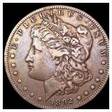 1892-S Morgan Silver Dollar NEARLY UNCIRCULATED