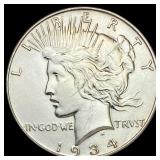 1934 Silver Peace Dollar UNCIRCULATED