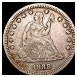 1888-S Seated Liberty Quarter CLOSELY UNCIRCULATED