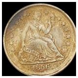 1856 Seated Liberty Half Dime CHOICE AU