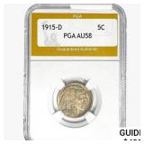 1915-D Buffalo Nickel PGA AU58