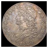 1830 Capped Bust Half Dollar CLOSELY UNCIRCULATED