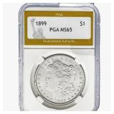 1899 Morgan Silver Dollar PGA MS65