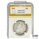 1840 Seated Liberty Half Dollar PGA F12