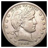 1908-O Barber Quarter CLOSELY UNCIRCULATED