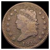 1814 Classic Head Large Cent NICELY CIRCULATED