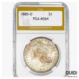 1885-O Morgan Silver Dollar PGA MS64