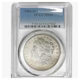 1884-O Morgan Silver Dollar PCGS MS64