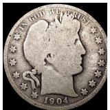 1904-O Barber Half Dollar NICELY CIRCULATED