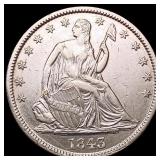 1843 Seated Liberty Half Dollar UNCIRCULATED