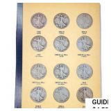 1916-1947 Walking Half Dollar Books (65 Coins)  GE