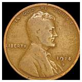 1914-D Wheat Cent LIGHTLY CIRCULATED