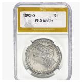 1892-O Morgan Silver Dollar PGA MS65+