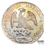 1896Mo AB Mexico Silver 8 Reales UNCIRCULATED