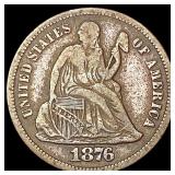 1876-S Seated Liberty Dime LIGHTLY CIRCULATED