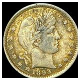 1893 Barber Quarter CLOSELY UNCIRCULATED