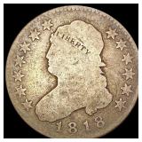 1818 Var.1 Capped Bust Quarter NICELY CIRCULATED