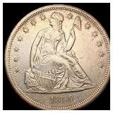 1860 Silver Trade Dollar CLOSELY UNCIRCULATED