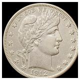 1912-D Barber Half Dollar CHOICE AU