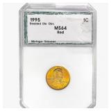 1995 Wheat Cent PCI MS64 RED