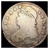 1824 Capped Bust Half Dollar NICELY CIRCULATED