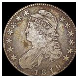 1819 Capped Bust Half Dollar NICELY CIRCULATED