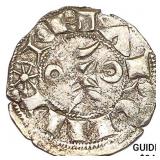 1170-1245 France Crusades Silver Denier NEARLY UNC