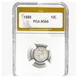 1888 Seated Liberty Dime PGA MS66