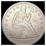 1860-O Seated Liberty Dollar NICELY CIRCULATED