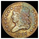 1828 Classic Head Half Cent CLOSELY UNCIRCULATED