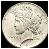 1921 Silver Peace Dollar UNCIRCULATED