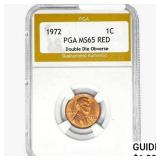 1972 Lincoln Memorial Cent PGA MS65 RED DDO