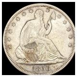 1866 Seated Liberty Half Dollar UNCIRCULATED